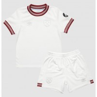 Dětský fotbalový dres West Ham United 2023-24 Venkovní Krátký Rukáv (+ trenýrky)